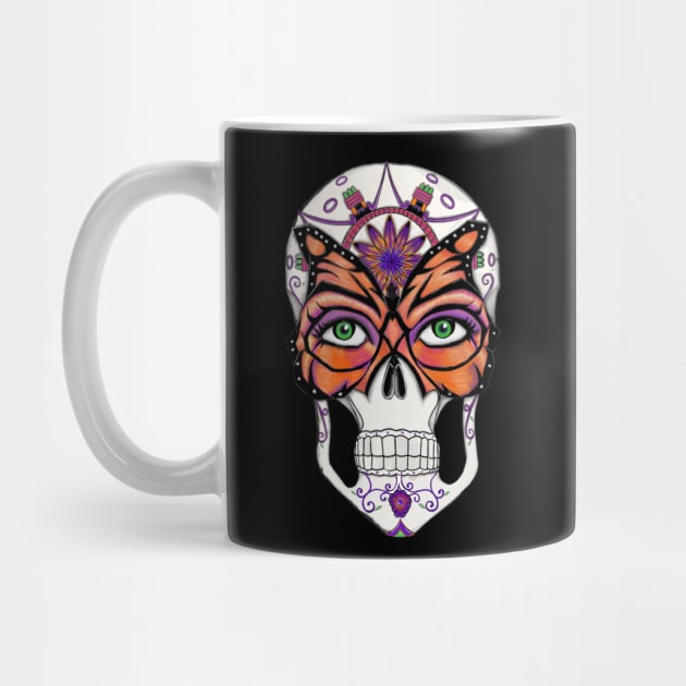 Female Sugar Skull Monarch Butterfly by Freakquencys